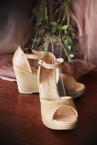 Nude Jenna Wedge Open Toe