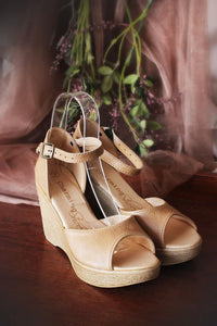 Nude Jenna Wedge Open Toe